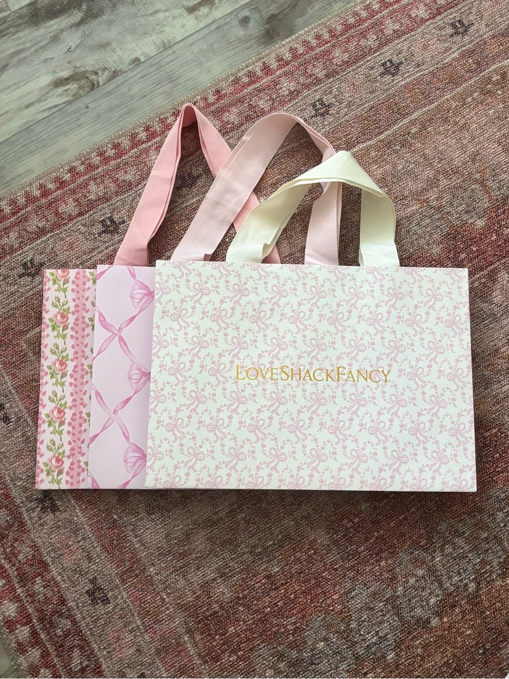 LoveShackFancy Shopping Bags- Set of 3